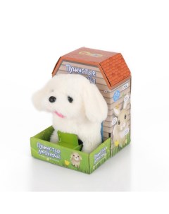 Интерактивная игрушка Веселый щеночек звук белый Mioshi