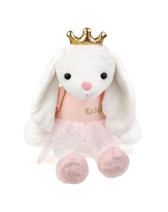 Мягкая игрушка Зайка Принцесса 45 см Fluffy family