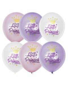 Воздушные шарики 12 30 см Перламутр Little Princess 25 шт Latex occidental