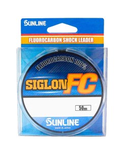 Флюрокарбоновая леска для рыбалки Siglon FC 50м 0 700мм прозрач 27 5кг Sunline