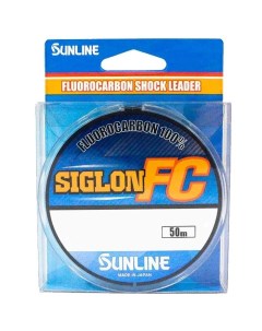 Флюрокарбоновая леска Siglon FC 2020 50 м 0 630 мм прозрачный 22 5кг new Sunline