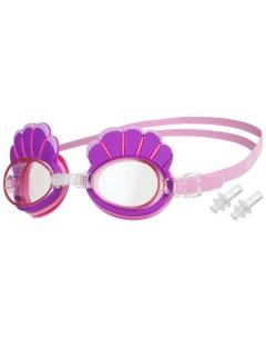 Очки для плавания Ракушки детские розовые На волне