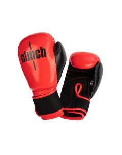 Перчатки боксерские Aero красно черные вес 12 унций Clinch