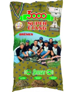 Прикормка 3000 Super Etang Bremes 1000 г натуральный Sensas