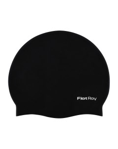 Силиконовая шапочка для плавания Silicone Swim Cap черный Flat ray