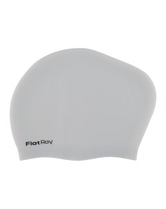 Силиконовая шапочка для плавания Long Hair Silicone Swim Cap серебристый Flat ray