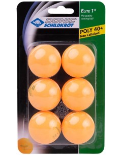 Мячики для н тенниса DONIC ELITE 1 40 6 штук оранжевый Dfc