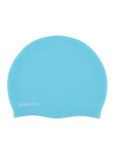 Силиконовая шапочка для плавания Silicone Swim Cap бирюзовый Flat ray