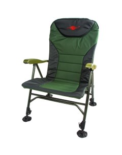 Кресло складное 55050 с подлокотниками 66 58 43 см до 150 кг цв Зелёный Чёрный Mifine