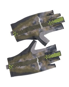 Перчатки для рыбалки Aquatic ПЧ 04 р р S M UPF50 Carp Camo Bronze Nobrand
