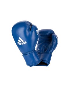 Перчатки боксерские IBA синие вес 10 унций Adidas