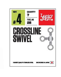 Вертлюг Pro Series Crossline Swivel 21 кг 7 шт Lucky john
