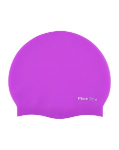 Силиконовая шапочка для плавания Silicone Swim Cap пурпурный Flat ray