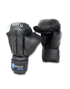 Снарядные перчатки Кожзам Рукопашные черный M Rusco sport