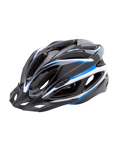 Велосипедный шлем FSD HL022 In Mold черный с синими полосками L Stels