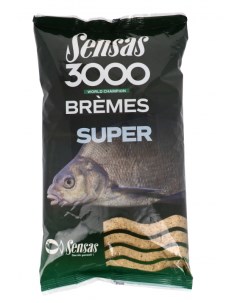 Прикормка 3000 Super Bremes 1000 г натуральный Sensas