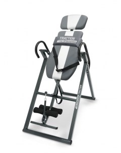 Инверсионный стол Fitness TRACTION серо серебристый с подушкой Start line