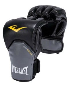 Перчатки Competition Style MMA чёрно серые размер S M 1 пара Everlast