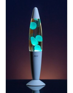 Лава лампа Rocket Бирюзовая Прозрачная 35 см Amperia