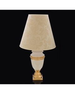 Лампа Мозель белая с золотом керамика 16x16xh 38 см Ahura