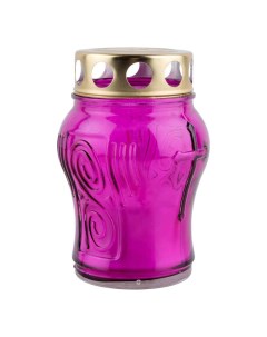 Свеча заливная поминальная Лампада D 140 фиолетовая 11 см Ритоптторг