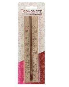Термометр бытовой комнатный деревянный ТБ 206 Nobrand