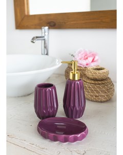 Набор аксессуаров для ванной комнаты PH10520 Purple 3 предмета Proffi