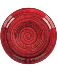 Тарелка мелкая 180х180мм керамика красный Борисовская керамика