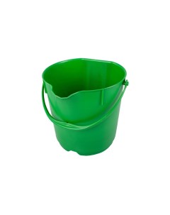 Ведро 15л зеленое армир пластик противоударный круглое 80101 5 Fbk