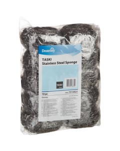 Губки для мытья посуды DI Stainless Steel Sponge спираль 10шт уп Taski