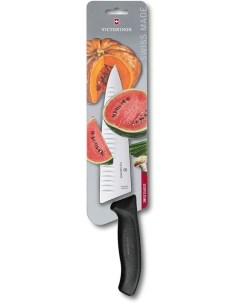 Нож кухонный Swiss Classic 200мм заточка прямая стальной черный 6 8083 20b Victorinox