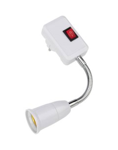 Цокольный гибкий светильник в розетку Е27 150 мм с выключателем 80 1194 Rexant