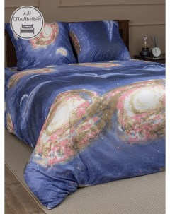 Комплект постельного белья двуспальный Space 12020 Amore mio