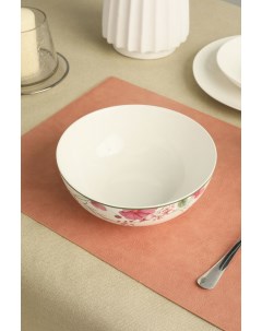 Салатник 20 см бело розовый фарфор 7354888 Coincasa