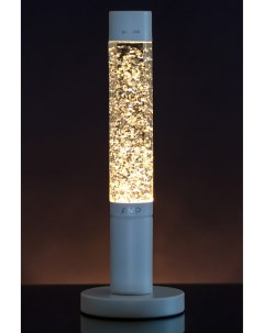 Лава лампа Slim White Сияние глиттер 39 см Amperia