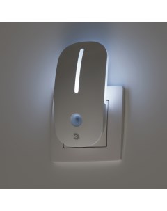 Ночник светильник светодиодный NN 620 LS W в розетку с датчиком освещенности белый Era