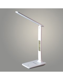 Светильник настольный T25C LED диммер дисплей с часами и термометром 7W белый Росток