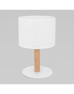 Настольная лампа с абажуром 5217 Deva белый коричневый Tk lighting