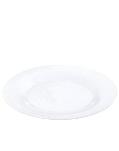 Тарелка обеденная Зефир d 25 см цвет белый Gidglass