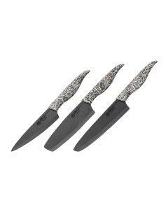 Набор из 3 керамических ножей INCA SIN 0220B K Samura