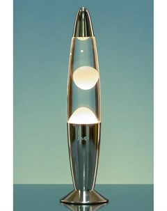 Лава лампа Rocket Белая прозрачная Chrome 35 см Amperia