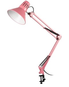 Настольный светильник N 121 E27 40W P Е27 на струбцине розовый Б0052761 Era