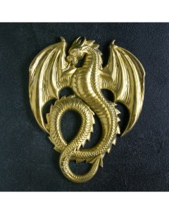 Панно Дракон старое золото Хорошие сувениры