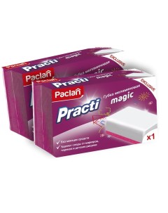 Комплект Practi Magic Губка меламиновая 1 шт х 2 упак Paclan