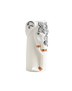 Фигура Слон Хатхи белая с росписью 20см Хорошие сувениры