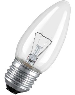 Лампа Е27 60W свеча прозрачная Osram