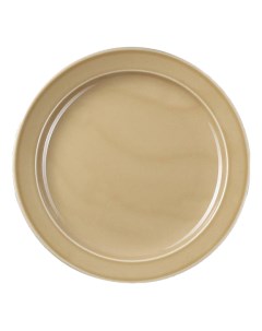 Тарелка для вторых блюд Акварель 22 см золотисто коричневая Башкирский фарфор