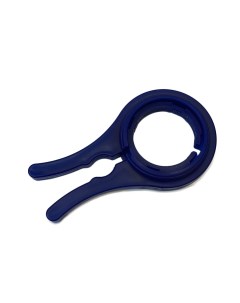 Ключ открывашка из пластика для банок с винтовой крышкой D 65 112 мм синяя Urm
