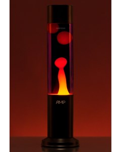 Лава лампа Tube Оранжевая Фиолетовая 39 см Black Amperia