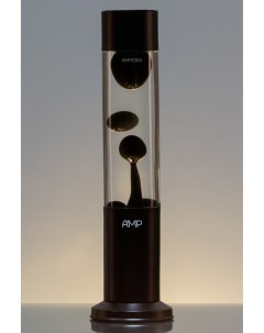 Лава лампа Tube Черная Прозрачная 39 см Black Amperia